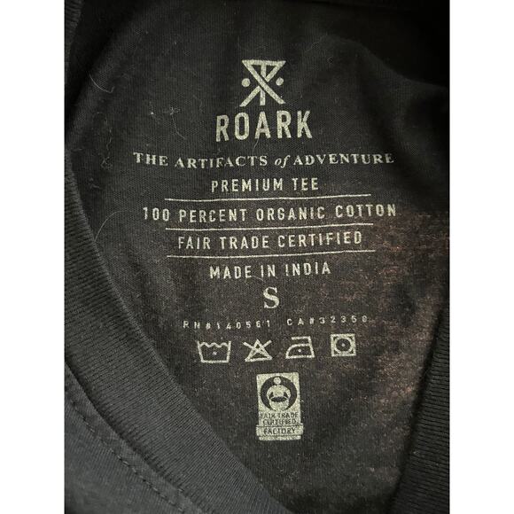 Roark Mens Vortex Premium SS Tee Navy Blue Sunburst Graphic Small - Picture 5 of 6